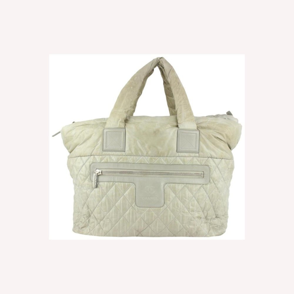 Chanel Grey Quilted Nylon Cocoon Tote Bag 1115c8
